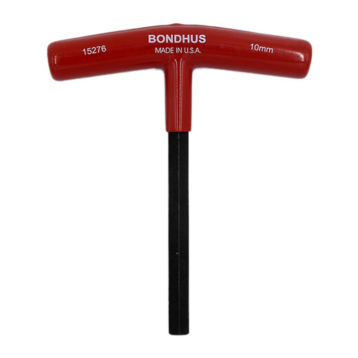 
BONDHUS original American Borton T-shaped hexagonal wrench T-handle internal hexagonal imported hardware tools T-shaped wrench hexagonal edge metric flat head 10mm length 152mm (15276)