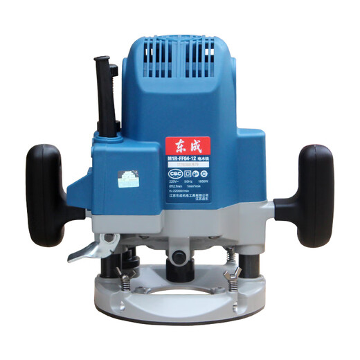 Dongcheng Dongcheng bakelite milling and engraving machine large gong machine carving and milling machine can be reversed mortise and tenon hole woodworking slotting and trimming machine FF04-12 (double handle 1850W) factory standard