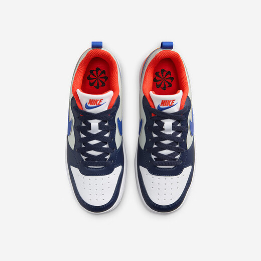 Nike Nike Мужская и женская повседневная обувь Court Court Borough Детская спортивная обувь модная белая обувь подростки подростки
