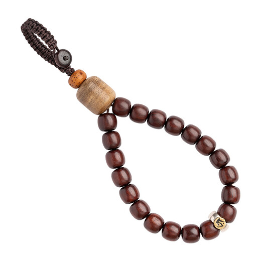 Jingyuan Pavilio Pequeño sándalo rojo de hoja zodíaco Buda de alta gama Cadena Costilización de la llave de la llave de alta gama Clava de alta gama Modelo-Dragon-Snake-Samantha Bodhisattva