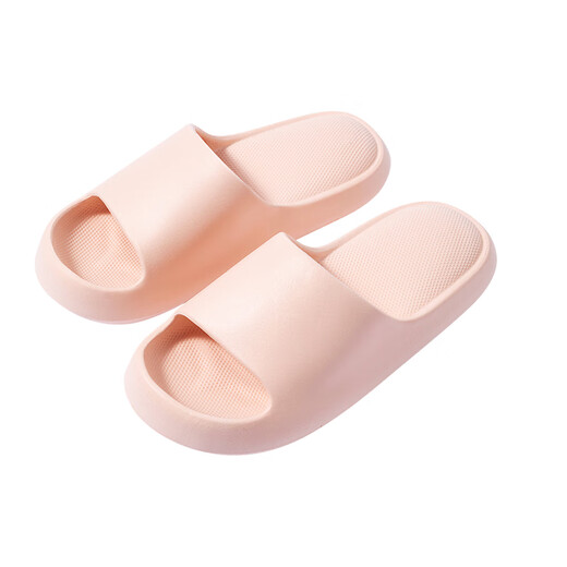 名创优品（MINISO）气垫系列女士浴室拖鞋 粉色37-38码