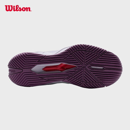 威尔胜（Wilson）女款RUSH PRO 4.5稳定系列运动训练专业竞赛网球鞋 【白色/紫色】WRS335510 37 -US 6.5