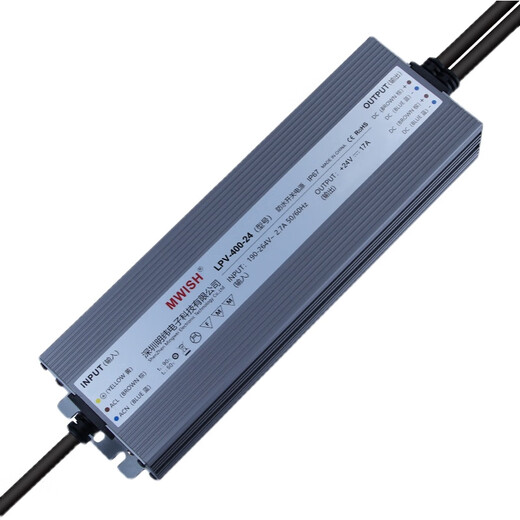 Mingwei LED waterproof switch power supply 24V DC 12V33a outdoor transformer 200W300W400W light box L LPV-200-12200W-12V16.7A