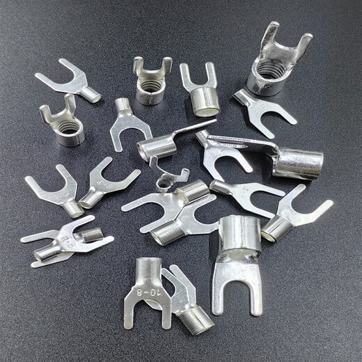 UT1-3 1.5-3 2.5-3-4-6-8-10 cold-pressed terminal block U-shaped Y-shaped fork-shaped bare terminal copper nose UT1.5-3 (1000 pieces)