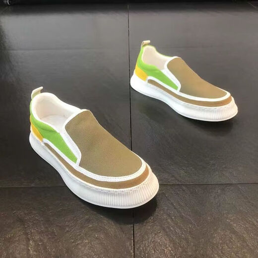 Dibofei Zapatos de tela Old Beijing Zapatos para hombres Spring and Summer Flowly Ultra-Light grueso Suela de moda
