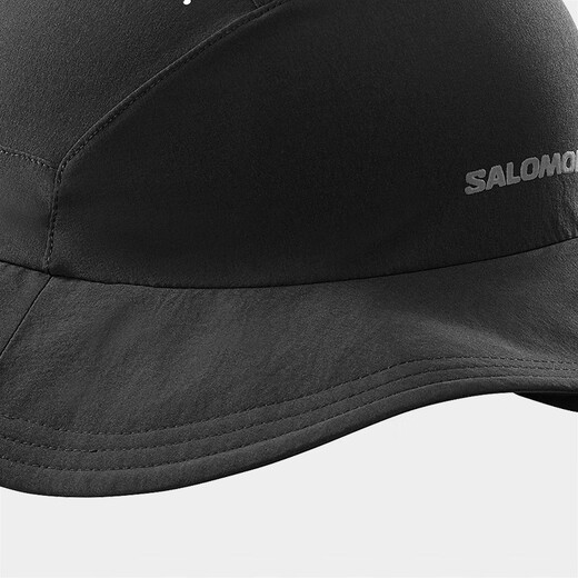 萨洛蒙（Salomon）男女款 户外运动休闲日常透气舒适山系渔夫帽子 MOUNTAIN HAT 深黑色 C22376 均码
