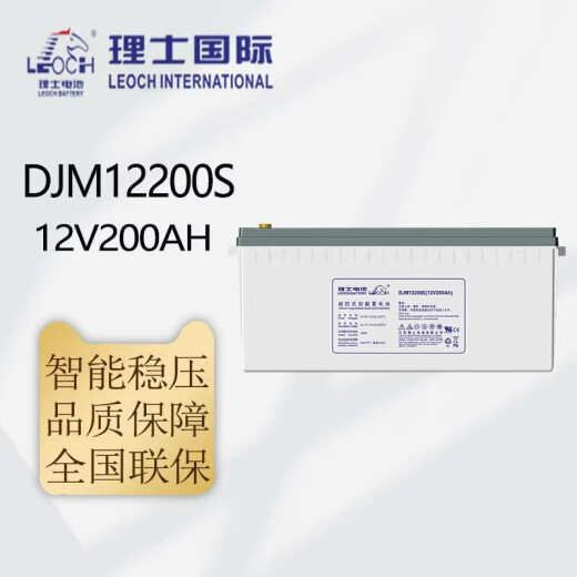 LEOCH理士蓄电池DJM12200S铅酸免维护12V200AH机房UPS/EPS船舶光伏电瓶 DJM12200S（12V200AH)