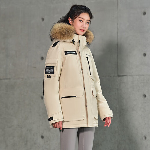 Tambor Down Jacke Männer und Frauen gleicher kurzer Pelzkragen Parker Dicked Thermal Jacket TF236579 Lost in englischer Sprache 175