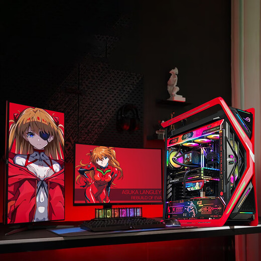 ASUS (ASUS) ROG Genesis EVA co-branded customized second machine Asuka family bucket host 5070Ti 5080 5090D graphics card game thousand frames e-sports DIY assembly computer complete machine three i7 14700KF+RTX5070
