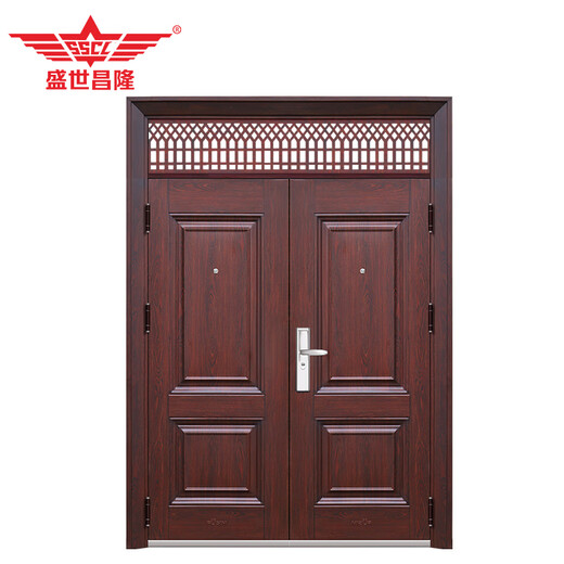Shengshi Changlong anti-theft door warehouse door archive room door conference room double door with bright window including installation 2380mm*1680mm