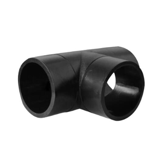 Jinniu Pipe Industry PE Butt Equal Diameter Tee Standard Size Ratio SDR11 Specifications 75mm Black 75mm PE