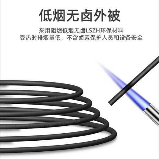 Youpuguang Telecom-grade outdoor field fiber jumper Single-mode four-core lc-sc-fc-st optical cable branch armored outdoor base station communication waterproof sun protection tail cable Field single-mode four-core LC-LC 100 meters