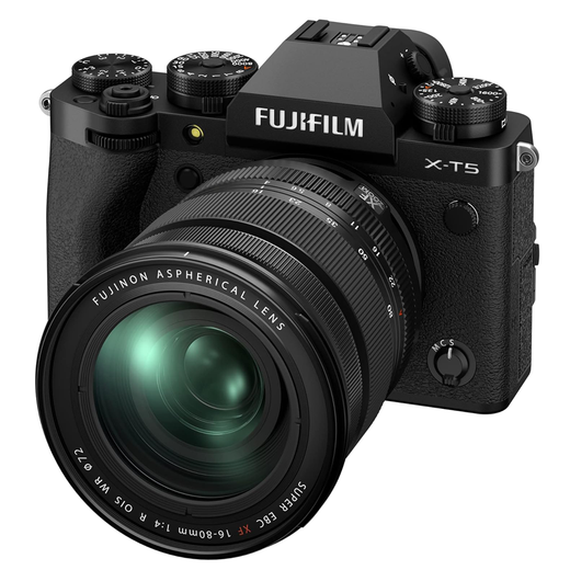 Fuji (FUJIFILM) X-T5 XT5 XT50 XT4 upgraded micro single digital camera Vlog anti-shake 6K retro camera XT5 black + XF16-80mm lens Add 128G high-speed memory card + original battery