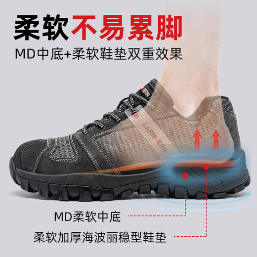 Larnmen Langmeng Labor Labour Protection Chaussures Chaussures fonctionnelles respirantes TOE ACTE