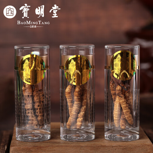 Baomingtang Cordyceps sinensis frisches Heu 1 Gramm volle Qualität ohne Gras ohne leeres Gras Geschenk Tonic für Selbstverwendung 1 g/Flasche