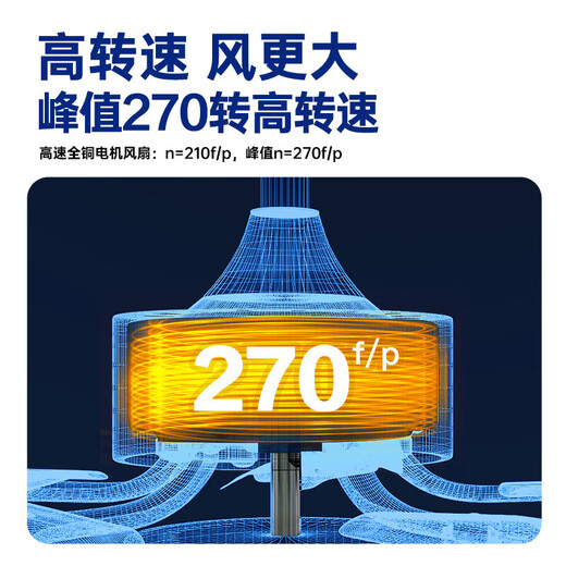 V-POWER Longxiang high-speed fan lamp modern simple lamp fan integrated dining ceiling fan lamp living room home bedroom thin light SLY3890-66 inch remote control suitable for 20-30
