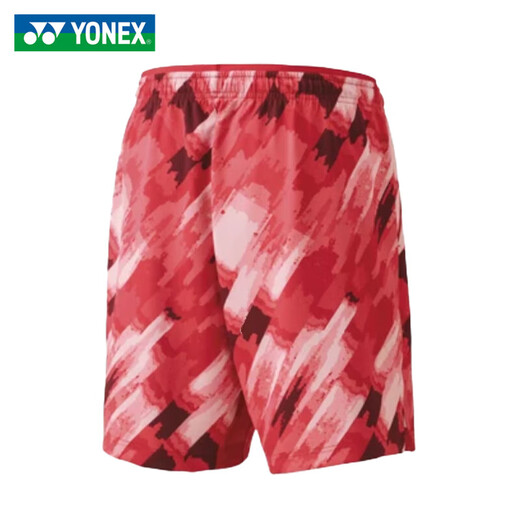 尤尼克斯YONEX羽毛球运动服国家队羽毛球服大赛服短裤男女新款yy 男短裤15176CR-亮橙（686色） XL