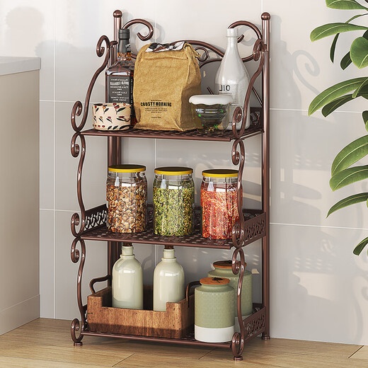 LINSHIWU FALTING SHELFEL IHRE BAD WASHBASIN RACK TOMTLETTE KITCHE LAGER RARKLAKE HAUSSHALTEHELF WHITE-Z673 [Breite 34 cm*Höhe 65 cm]