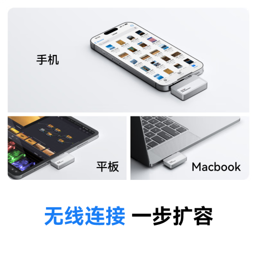 雷克沙（Lexar）1TB Type-c USB3.2 移动固态硬盘（PSSD) Professional GO 传输速度1050MB/s  直插手机 轻松扩容