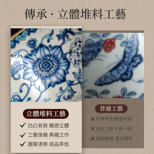 Bu Zhuo Ru Kiln Master Cup Tea Cup Single Cup Blue and White Personal Small Tea Cup Ceramic Drinking Cup Flowery Kung Fu Tea Cup