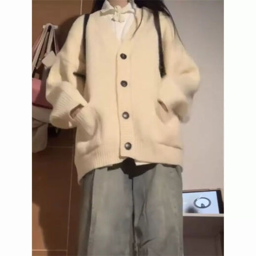 智兜兜胖mm大码针织衫宽松开衫毛衣慵懒风复古女秋冬学院外套上衣300斤 黑色9901单件马甲 5XL 码200-230斤
