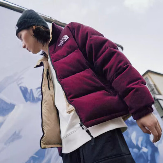 The North Face北面羽绒服男1992Nuptse潮牌双面穿羽绒外套831I LI6/红色 XL