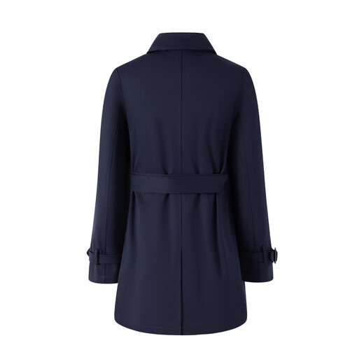 NAVIGARE Italian Sailing Women's Ferse's Commuting Mid-Longle Breaker Lapel Coat Coat 2331544503 Bleu L