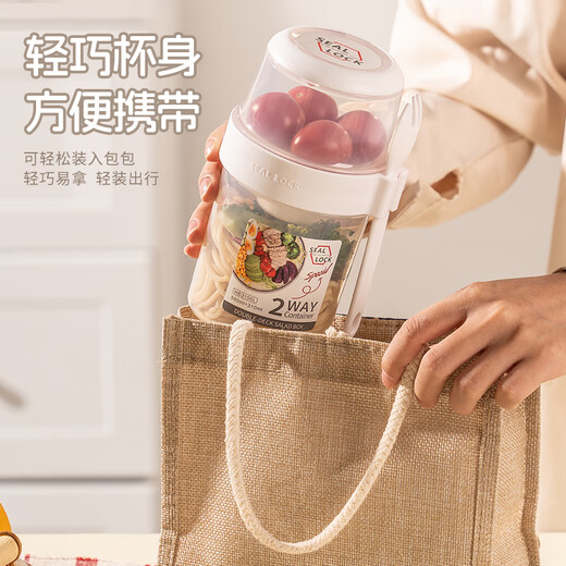 彩致（CAIZHI）早餐杯减脂隔夜燕麦杯上班学生杯子便携式沙拉杯酸奶麦片杯CZ6212