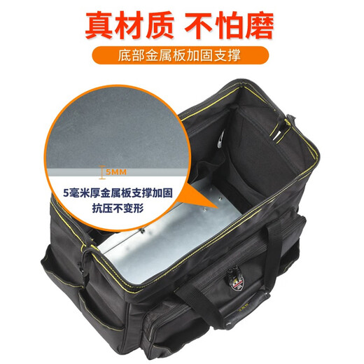 FASITE Trolley Tool Kit Large Capacity Thickened Repair Woodworking Special Multifunctional Canvas Durable Installation Trolley Case Large