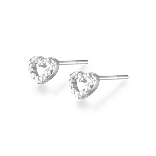 Mengjinyuan platinum earrings PT950 car flower love platinum earrings as a birthday gift for girlfriend
