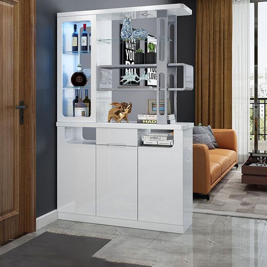 Mikeyou shoe cabinet entrance entrance entrance entrance entrance entrance entrance screen integrated partition cabinet entrance entrance living room simple wine cabinet storage cabinet double-sided storage cabinet 9898 hall cabinets (1.2 meters long) frame structure