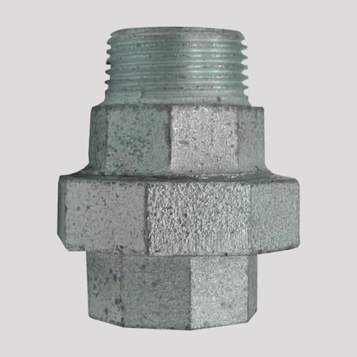 6-minute 1-inch double outer wire union floor heating manifold DN25 cast iron heating 1.5-inch butt joint Malleable steel pipe fittings anti-wire DN40 variable 1.2-inch Malleable steel fittings live joint delivery