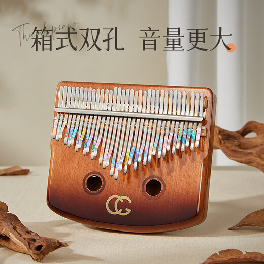 
Mae Valley (CEGA) Thumb Piano 34-tone Kalymba Solid Wood Vignette Playing Finger Piano Instrument Birthday Gift