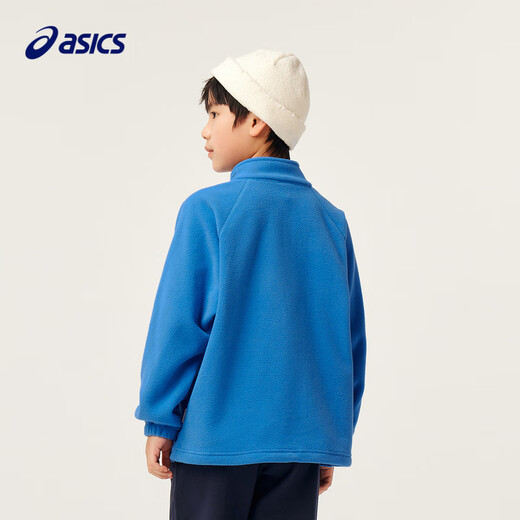 ASICS children's clothing, unisex long-sleeved sweatshirt T-shirt for large children 2024 fashion polar fleece sweatshirt T-shirt 333241213066