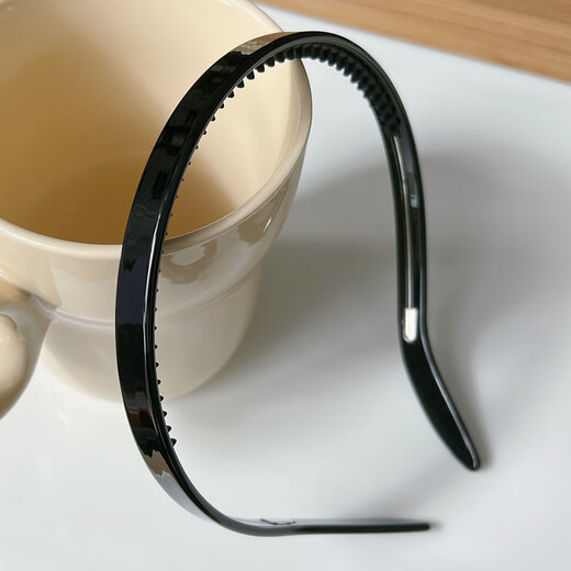 Sarah Deer Korean FRANCE gold label headband pressed hairpin French retro leopard print tortoise color hairband suitable for wearing glasses black