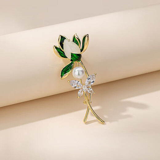 Qlady orchid brooch, high-end feminine corsage, anti-exposure pin, scarf buckle, niche suit accessories, birthday gift