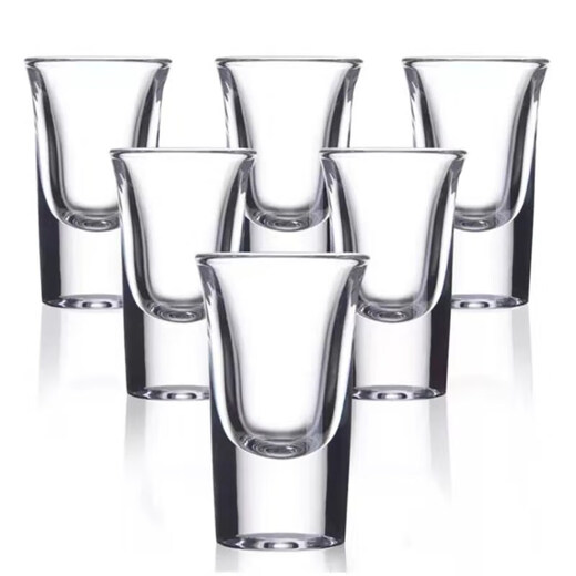 12-piece household thick-bottomed glass small white wine glass set, shot glass, wine divider, wine cup, octagonal wine glass, 12-piece set