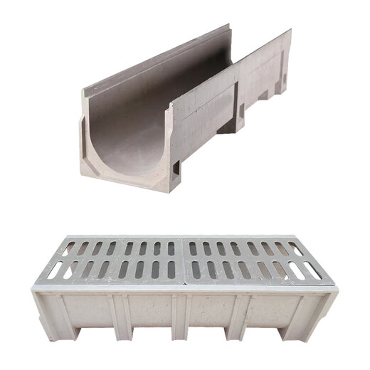 Lanmo Xinhong composite resin drainage ditch U-shaped groove 304 stainless steel cast iron cover 100*100*1000