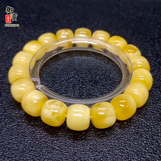 Royal Honey Natural Beeswax Bracelet Original Mineral Flower Wax Single Circle Old-Type Abacus Abacus Bead Bracelet Without Optimization Send National Inspection Certificate M120501 21.2g (With National Inspection Certificate)