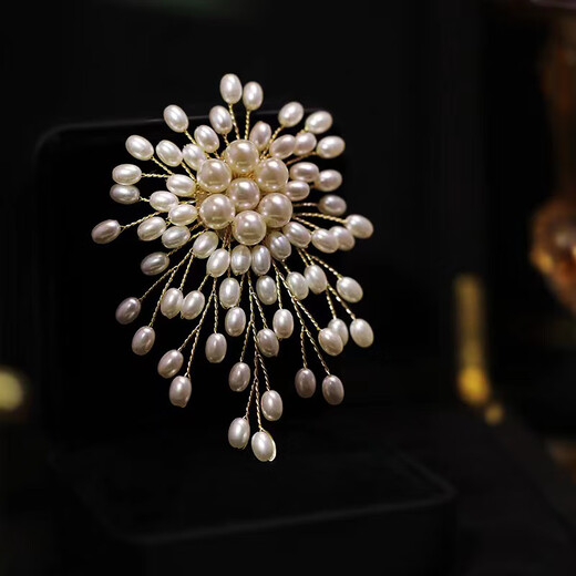 Idel's new brooch, high-end corsage for women, light luxury, high-end temperament, suit pin, coat accessories, birthday gift, brooch gold XZ0536