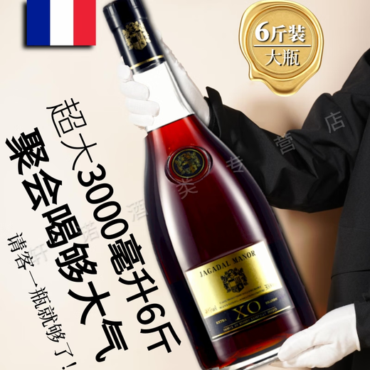 
Gadal Manor 6Jin [Jin equals 0.5 kg] French raw wine imported XO foreign wine large bottle of brandy 3000ML40 gift box holiday gift one 6Jin [Jin equals 0.5 kg] 3000mL 1 box [Gift box] Gift