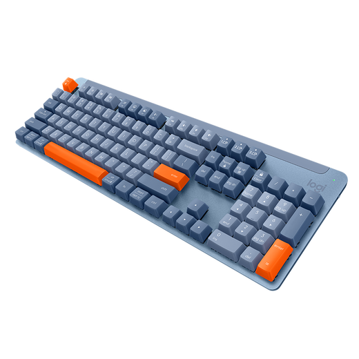 Logitech K865 Wireless mechanischer Tastatur Bluetooth-Tastatur 104-Key-Keyboard-Spieltastatur in der Tastatur (K845 Upgrade) Daily Business Office-Tastatur K865 Blue-Blue Aphrodisiac Keycap