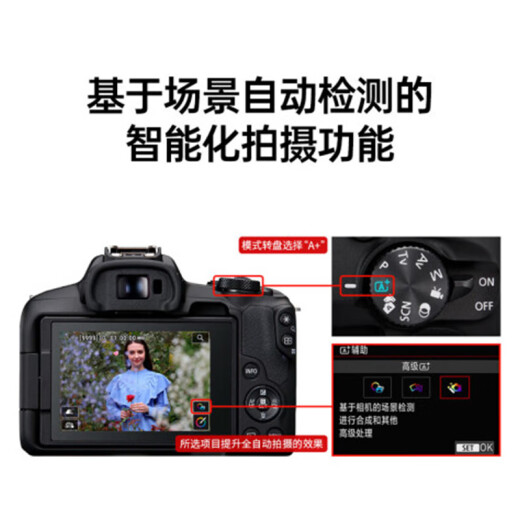 Canon [bis zu 24 Perioden interessant-frei] EOS R50-Mikro-Single-Kamera ist kompakt und tragbar. Vlog -Aufnahme täglicher Rekord. 4K Video. R50 18-45 ausgepackte Maschine + E17 Originalbatterie. Weiß. Paket ein grundlegendes Paket. 64G -Karte + 699 Batteriegeschenkpaket.