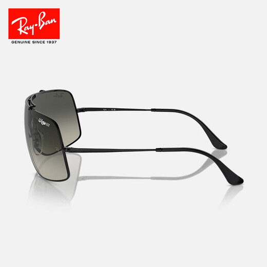 RayBan (RayBan) sunglasses for men and women travel sun protection outdoor sports cycling sunglasses 0RB3897 gifts for Chinese Valentine's Day gifts 002/11 black frame gradient gray lens size 136
