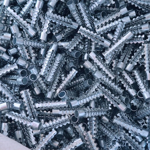 Qinkai metal iron expansion tube replaces plastic rubber plug, serrated iron expansion plug, mmmm expansion screw, self-tapping iron expansion single tube M6*30 (500 pieces) divided into 5 small packages