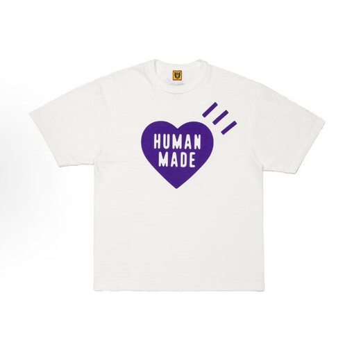 海迪洛日系蛇年human made爱心短袖T-shirt林俊杰男女情侣T恤春夏季 3937白色 S