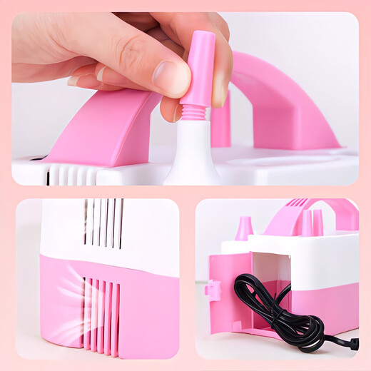 Guai Xiaoyang Elektrisches aufblasbares Pumpenwerkzeug tragbare Automatik Luftpumpe Ballon Maschine Hochzeits Geburtstagdekoration Szene Layout Sky Blue [Geben Sie 3-teiliges Set]