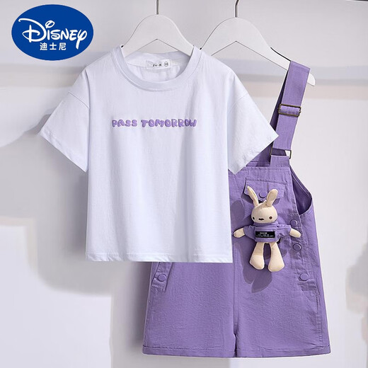 Sallope pour enfants Disney pour la salopette pour filles pour l'été 2024 Nouveau short décontracté d'été à la mode