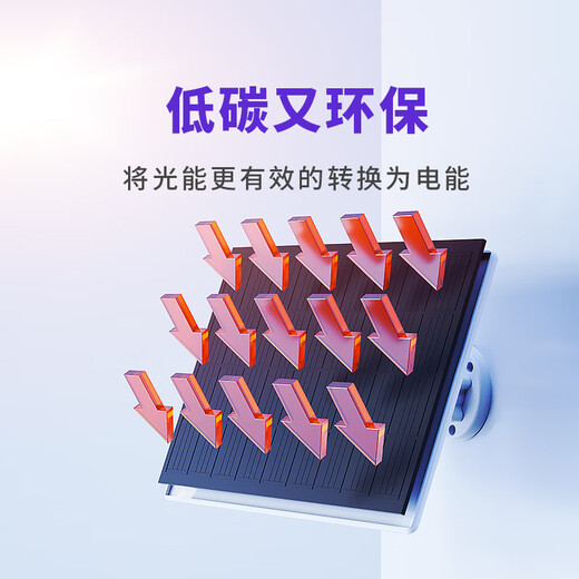 神眸 智能无线摄像头监控器选配件 C口5W太阳能充电板 光伏板BC22/BC4pro/BC4pro+可搭配