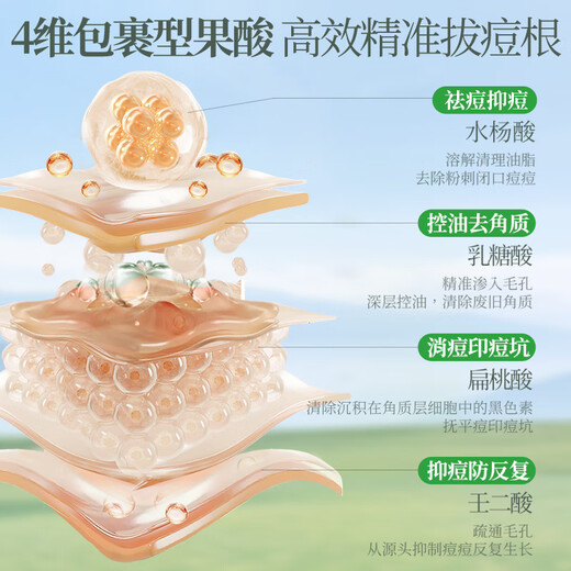 OHBT水杨酸祛痘面膜10片祛痘印修复痘坑毛孔收缩补水金榜第1名女男士